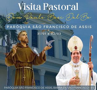 Paróquia São Francisco de Assis recebe Dom Paulo Bosi Dal’Bó, que visitará as 52 Comunidades