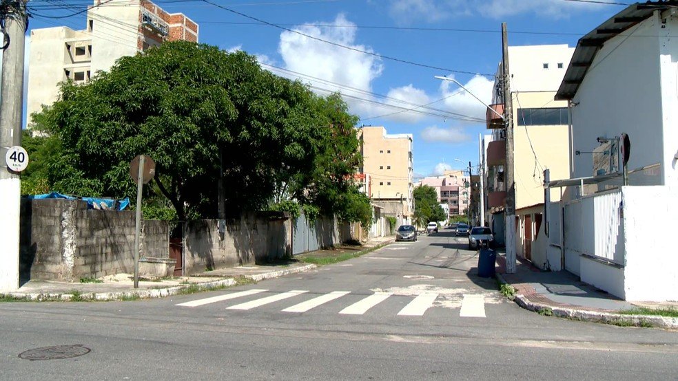 O crime aconteceu no bairro Jockey de Itaparica, em Vila Velha. — Foto: TV Gazeta