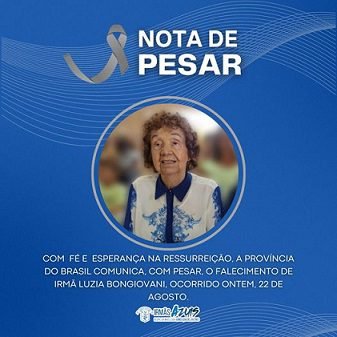 Morre aos 86 anos Irmã Luzia Bongiovani