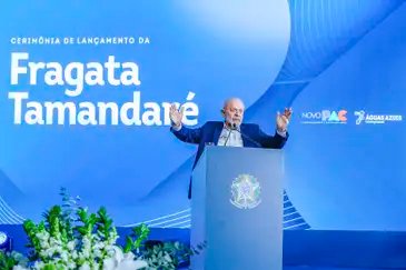 Ricardo Stuckert Itajaí (SC) 09.08.2024 - Presidente da República, Luiz Inácio Lula da Silva, durante cerimônia de Lançamento da Fragata Tamandaré, no Estaleiro Thyssenkrupp. Itajaí - SC.
Foto: Ricardo Stuckert / PR