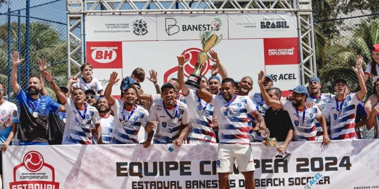 Nos pênaltis, Vila Velha vence Anchieta e fatura o bi do Estadual Masculino de beach soccer 2024