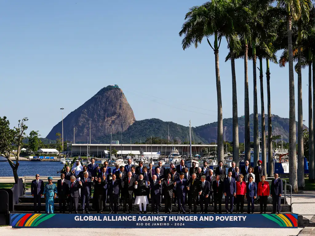 Fotografia oficial Aliança global contra a fome e a pobreza G20 Brasil. Foto: Tânia Rêgo/Agência Brasil