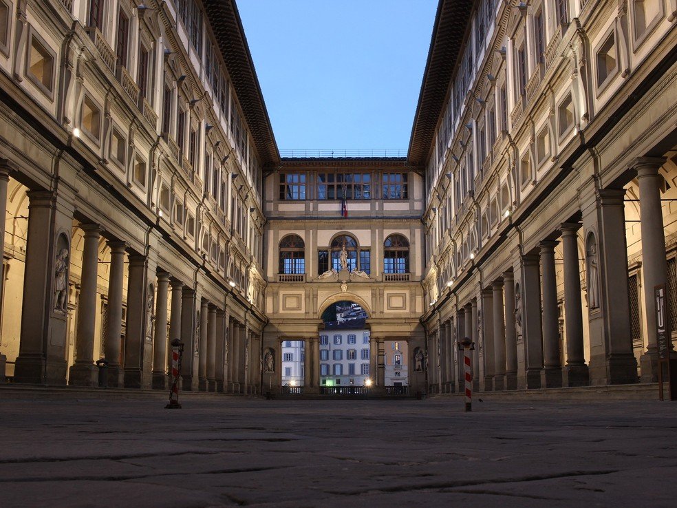 Galeria Uffizi, em Florença. — Foto: Pixabay