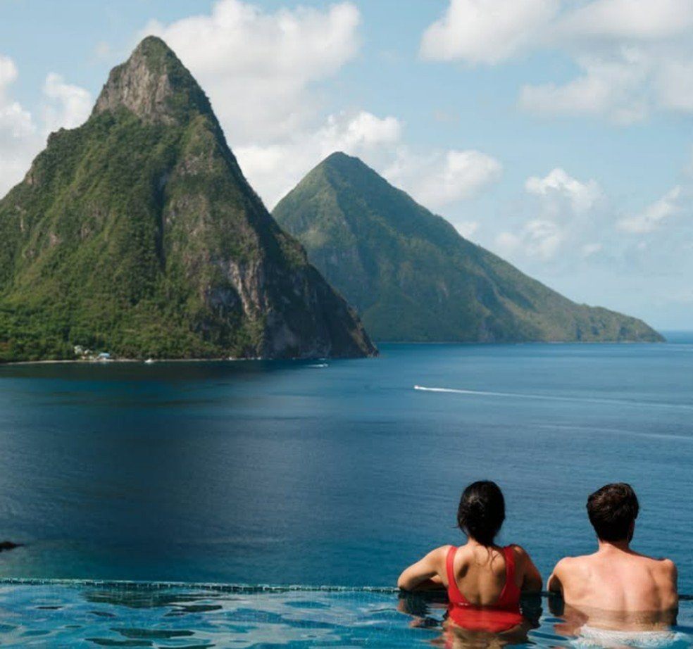 Ilha de St. Lucia — Foto: Reprodução/@travelsaintlucia