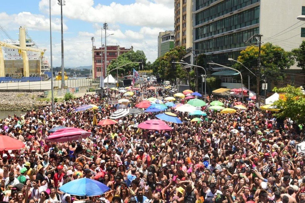 Bloco Regional da Nair em 2024 no Centro de Vitória, Espírito Santo — Foto: Carlos Alberto Silva/Rede Gazeta