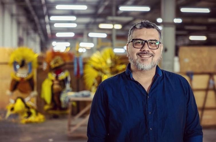Paraíso do Tuiuti/Divulgação São Paulo (SP), 24/02/2024 - Jack Vasconcelos, carnavalesco da escola de samba Paraíso do Tuiuti. Foto: Paraíso do Tuiuti/Divulgação