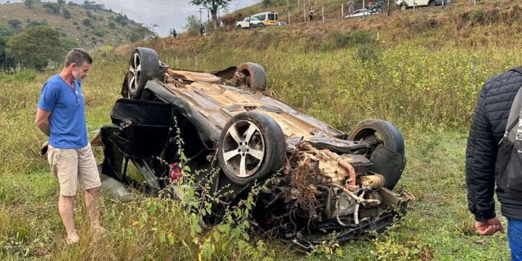 Jovem sofre acidente na rodovia do contorno, em Barra de São Francisco
