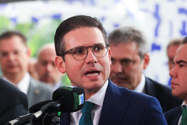 Brasília (DF), 29/05/2025 - Presidente da Câmara dos deputados, Hugo Motta, durante coletiva à imprensa após a reunião de lideres. Foto: Lula Marques/Agência Brasil