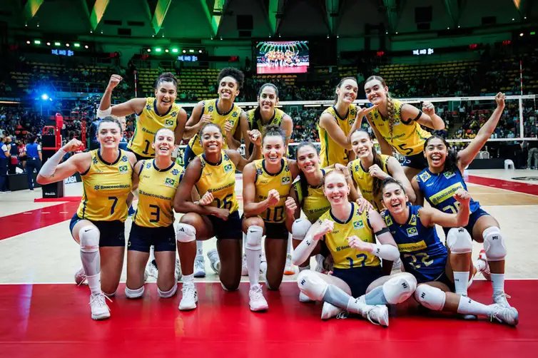 Tailândia - 31/08/2025 - Brasil vence e pega França nas quartas do Mundial de vôlei feminino. Foto: FIVB/Divulgação
