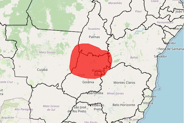 Inmet/divulgação Brasília (DF), 22/08/2025 - Alerta do inmet sobre baixa umidade. Foto: Inmet/Divulgação