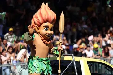 José Cruz/Agência Brasil Brasília (DF), 07/09/2025 - Mascote da COP30 participa de desfile do Dia da Independência. Foto: José Cruz/Agência Brasil