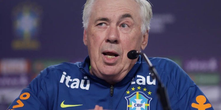 Ancelotti manterá Brasil com quatro atacantes em duelo contra o Chile