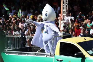 José Cruz/Agência Brasil Brasília (DF), 07/09/2025 - Zé Gotinha participa de desfile do Dia da Independência. Foto: José Cruz/Agência Brasil