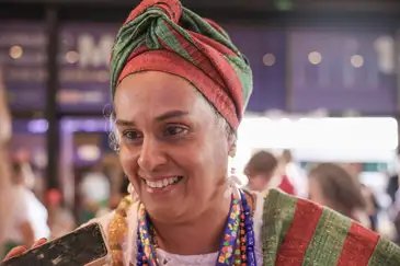 Brasília (DF), 01/10/2025 – Iyánifá Ifálere, durante a 5ª Conferência Nacional de Políticas para as Mulheres. Foto: José Cruz/Agência Brasil
