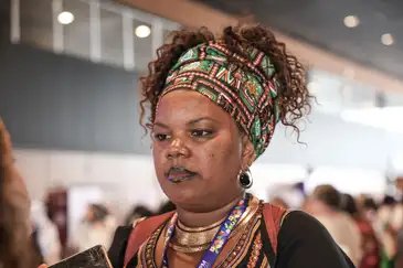 Brasília (DF), 01/10/2025 – Maria Elisâgela dos Santos na 5ª Conferência Nacional de Políticas para as Mulheres. Foto: José Cruz/Agência Brasil