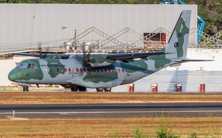 Brasília (DF), 03/10/2025 - Avião CASA C-105A Foto: Força Aérea Brasileira/Divulgação