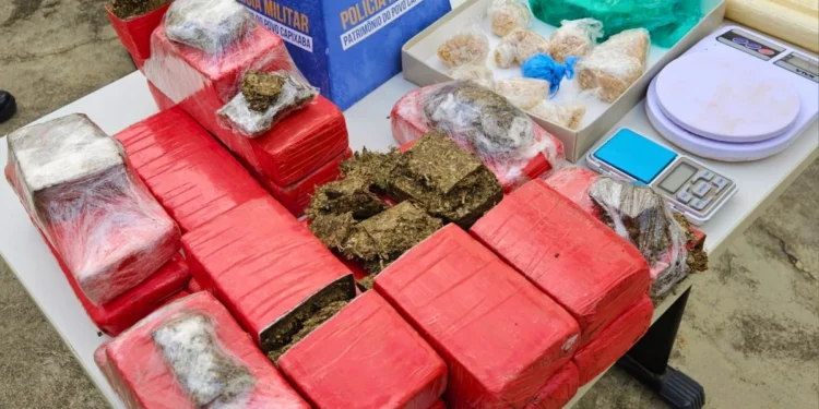 Mulher é presa com mais de 10 kg de drogas escondidos em guarda-roupas em Barra de São Francisco