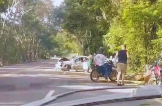 Acidente deixa vítima presa às ferragens entre São Gabriel da Palha e Nova Venécia