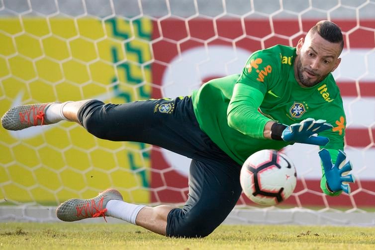 Lucas Figueiredo/CBF/Direitos Reservados Weverton - goleiro - seleção brasileira - 2019