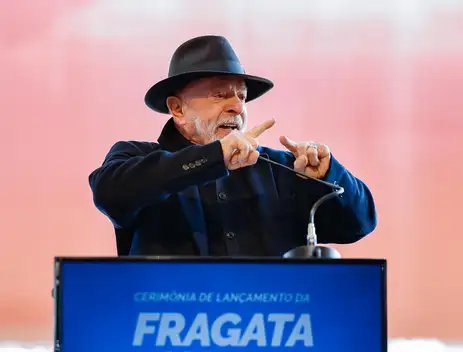 26.06.2026 - Presidente da República, Luiz Inácio Lula da Silva, durante cerimônia de lançamento da Fragata “Cunha Moreira”, na Rua Eugênio Pezzini, 355, Cordeiros, Itajaí - SC. Foto: Ricardo Stuckert / PR