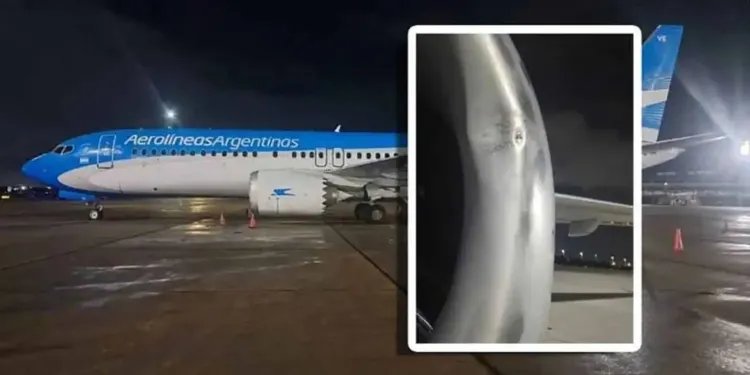 Avião de companhia argentina identifica impacto de drone no Galeão Avião de companhia argentina identifica impacto de drone no Galeão